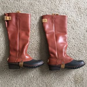 Sorel snow boots, worn once